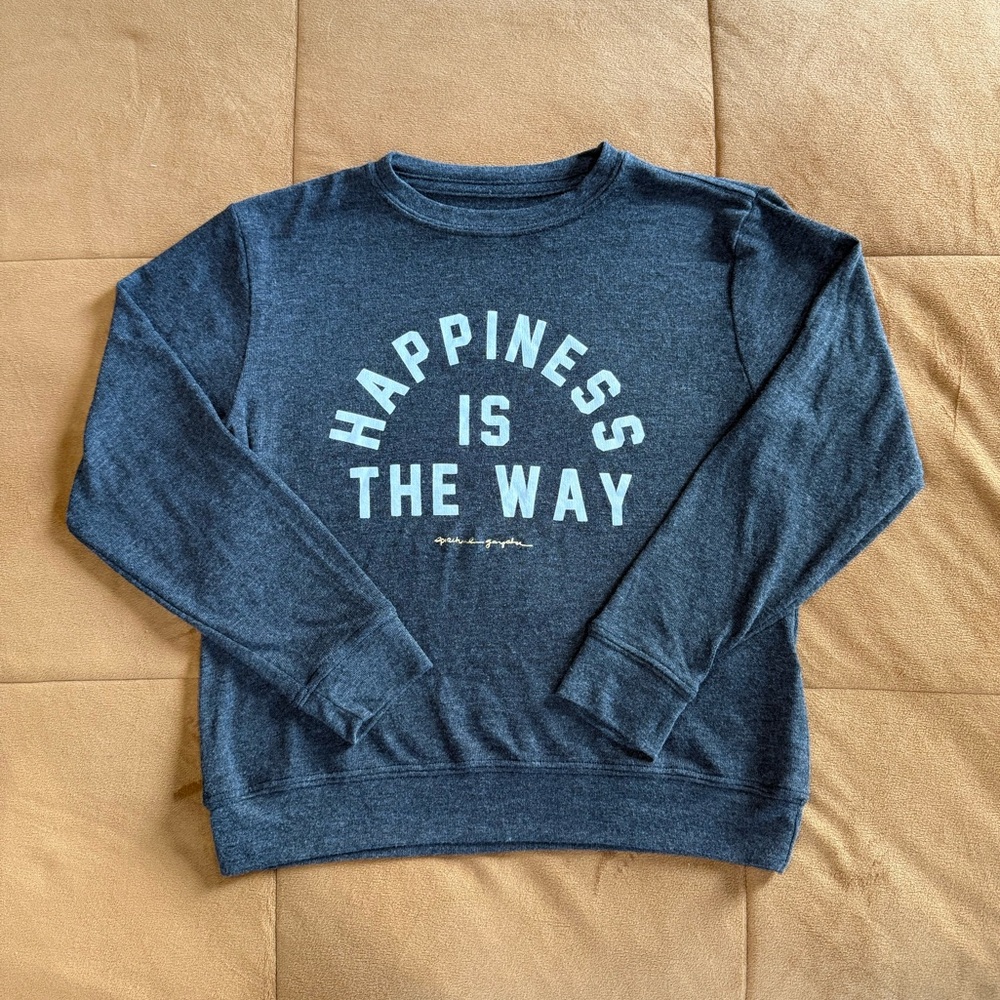 Girls size 12 medium Spiritual gangster crew neck pullover Excellent condition!